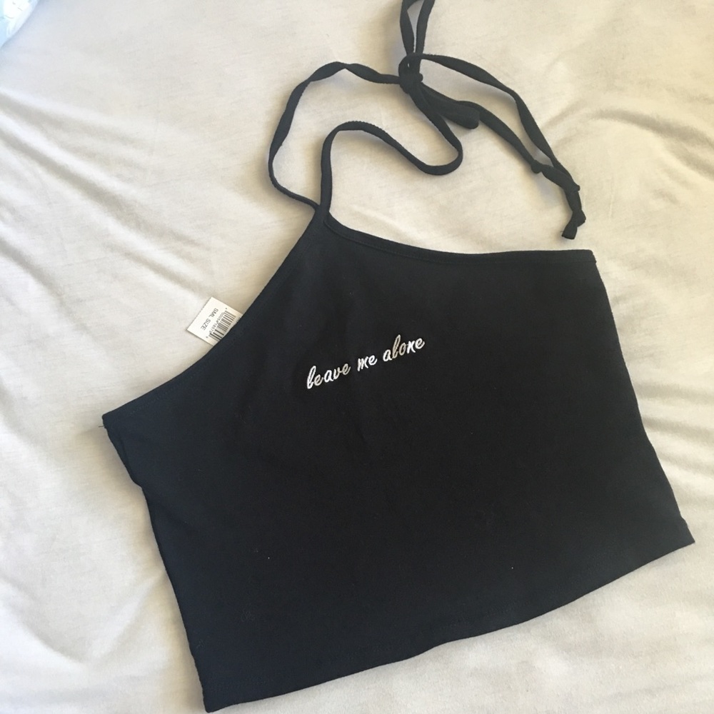 Halter tie crop top